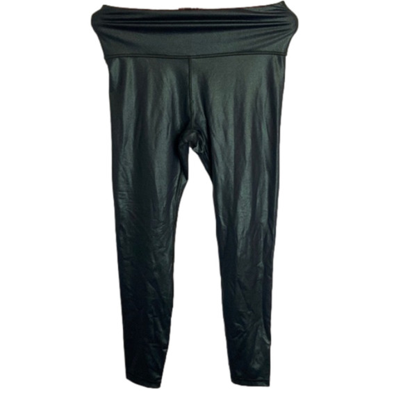 ATHLETA Elation ultra high rise tight size small NWOT green shimmer - Picture 1 of 4